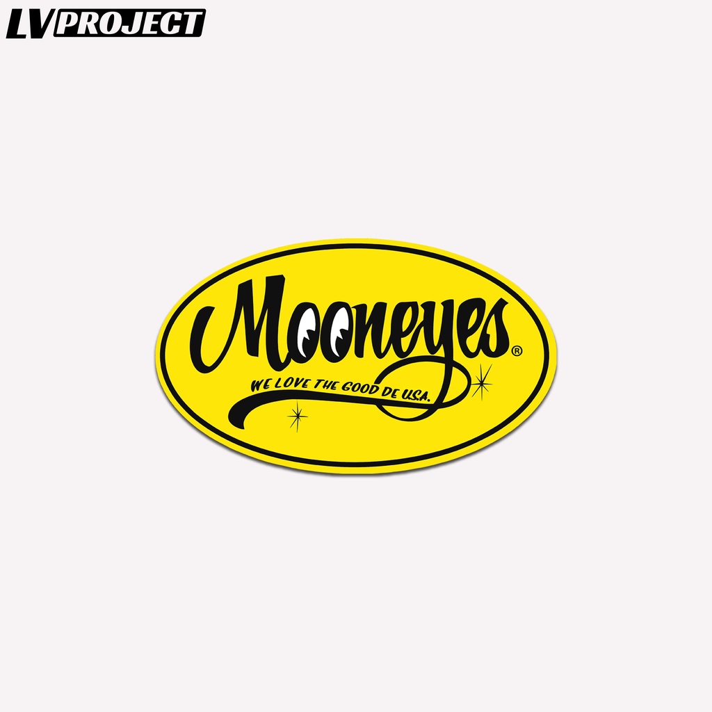 Mooneyes สติกเกอร์ลามิเนตไวนิลรูปไข่ 10 ซม. Mooneyes Vespa Unit สติกเก ...