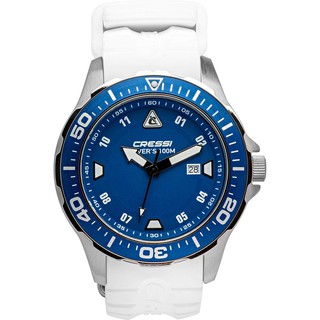 CRESSI MANTA WATCH 100m BLUE WHITE นาฬิกา นาฬิกาข้อมือ นาฬิกากันน้ำลึก 100 เมตร