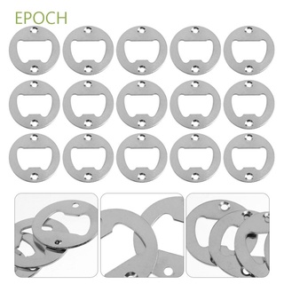 EPOCH With Milling Holes Bottle Opener Insert Silver Kitchen Tool Hardware Parts 40mm Stainless Steel DIY Round Polished With Screws Gadgets