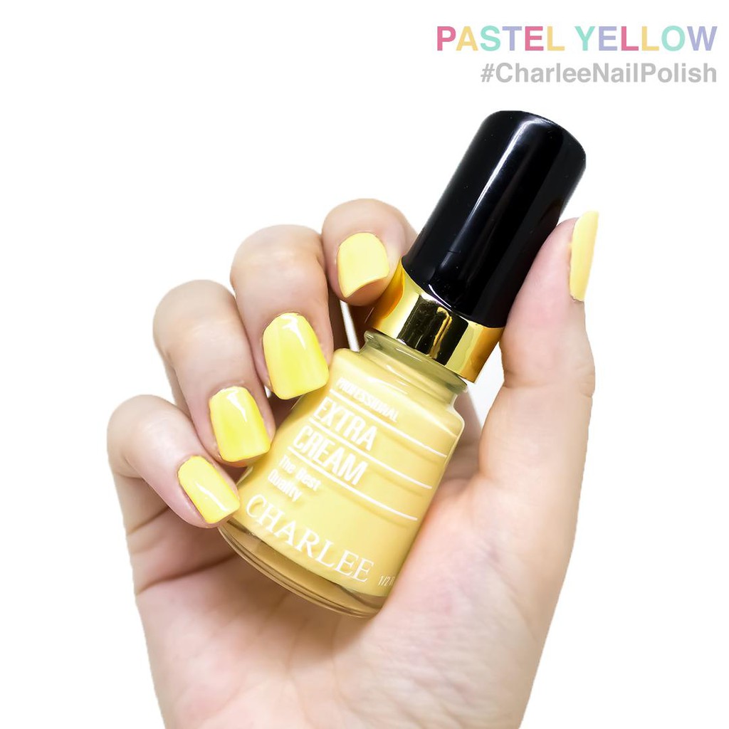 charlee-nail-polish-ยาทาเล็บชาลี-15-ml-สีเหลืองพาสเทล