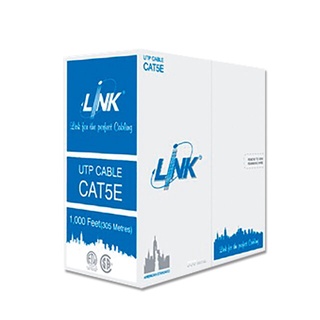 สายแลน UTP CAT5E CMR US-9015 305 เมตร สีขาว LINK