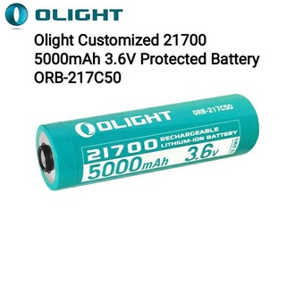 ถ่านชาร์จ Olight Customized ORB-217C50 INR 21700 5000mAh 3.6V Protected Lithium-ion Battery (มีวงจรป้องกัน)