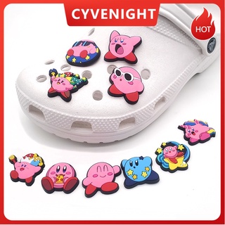 Cy-store ใหม่ จี้การ์ตูนกราฟฟิตี้น่ารัก PVC สีชมพู สําหรับตกแต่งรองเท้า Crocs Clogs TikTok DIY