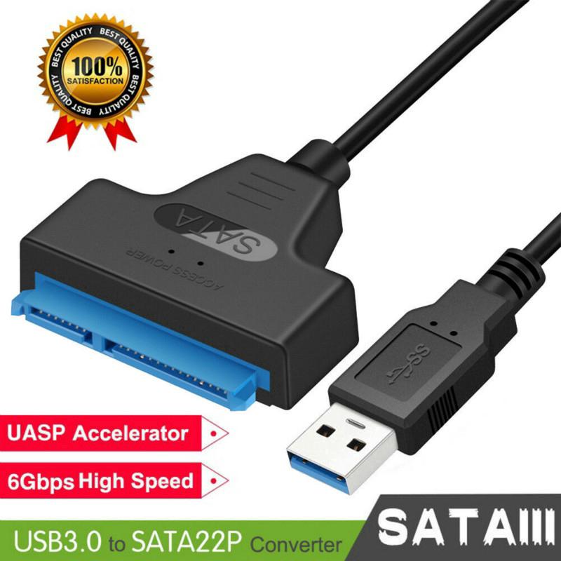 ภาพหน้าปกสินค้าอะแดปเตอร์ฮาร์ดไดรฟ์ สายเคเบิล 22 พิน SATA III ต่อ USB 3.0 ขนาด 2.5 นิ้ว สำหรับแล็ปท็อป ที่เกี่ยวข้อง