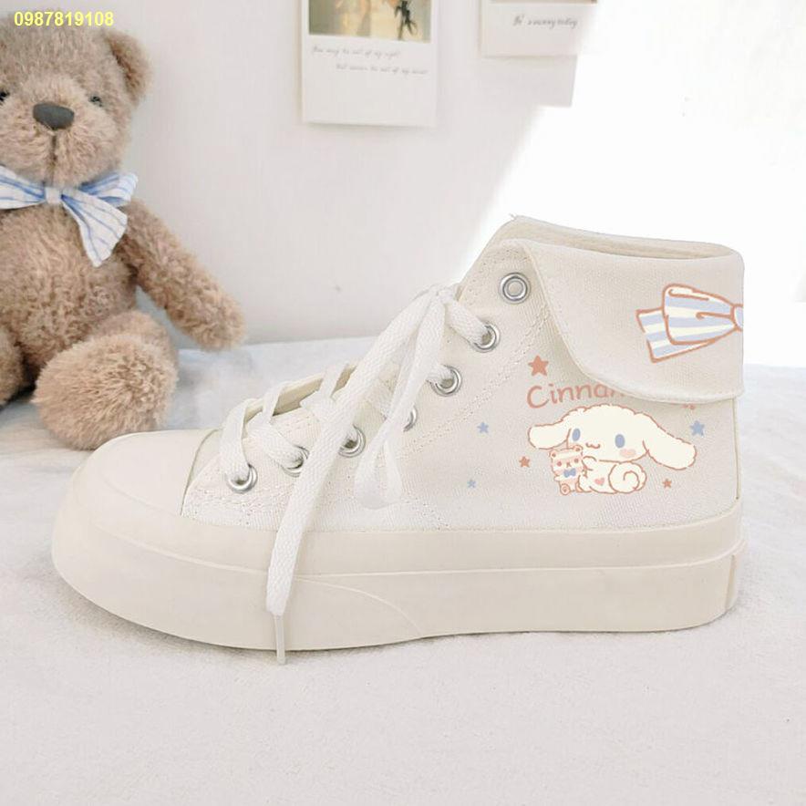 spot-yugui-dog-cute-japanese-sweet-high-top-canvas-shoes-girls-casual-round-toe-small-white-shoes-big-toe-shoes