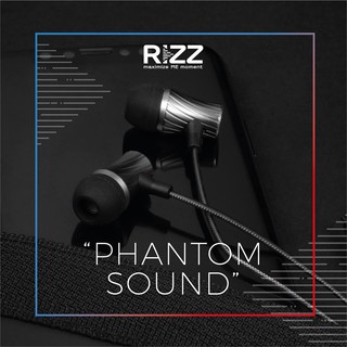 [ประกัน1ปี] หูฟัง RIZZ SmallTalk Phantom Sound REM-1292A (Black) ฟรี! กระเป๋าเก็บสาย