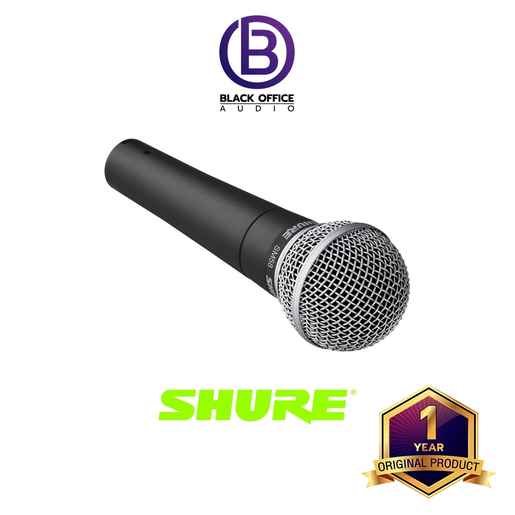 shure-sm58-ไมค์ร้องเพลง-ร้องคาราโอเกะ-ไมค์ไดนามิค-blackofficeaudio