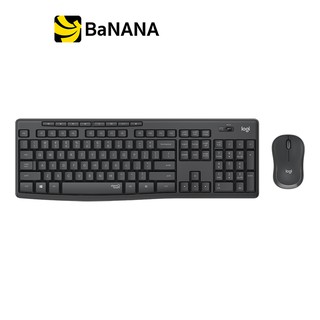 Logitech Wireless Mouse + Keyboard Silent MK295 Graphite (TH/EN) ชุดคีย์บอร์ดเมาส์ไร้สาย by Banana IT