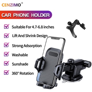 CENZIMO ของแท้  ที่วางโทรศัพท์ ที่วางมือถือ ที่จับมือถือ ที่ยึดมือถือในรถ ที่จับโทรศัพท์ ที่วางโทรศัพท์ในรถยนต์แบบมัลติฟังก์ชั่นวงเล็บนำทางรถยนต์คาร์บอนไฟเบอร์แขนยืดไสลด์ Car Holder