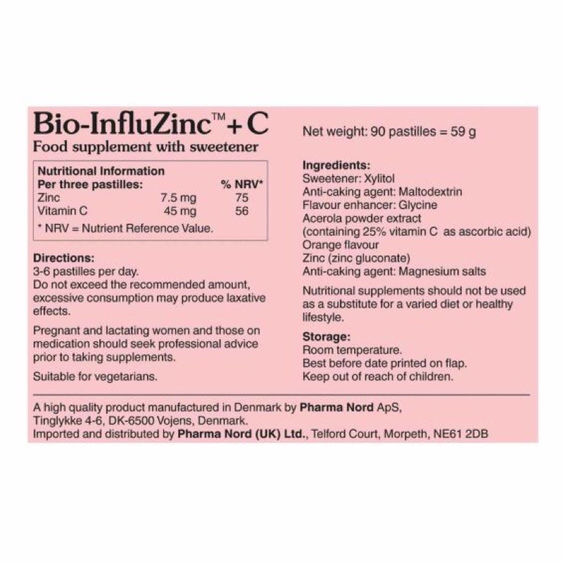 ภาพสินค้าPharma Nord Bio Influzinc+c จากร้าน vitamins.shop บน Shopee ภาพที่ 2