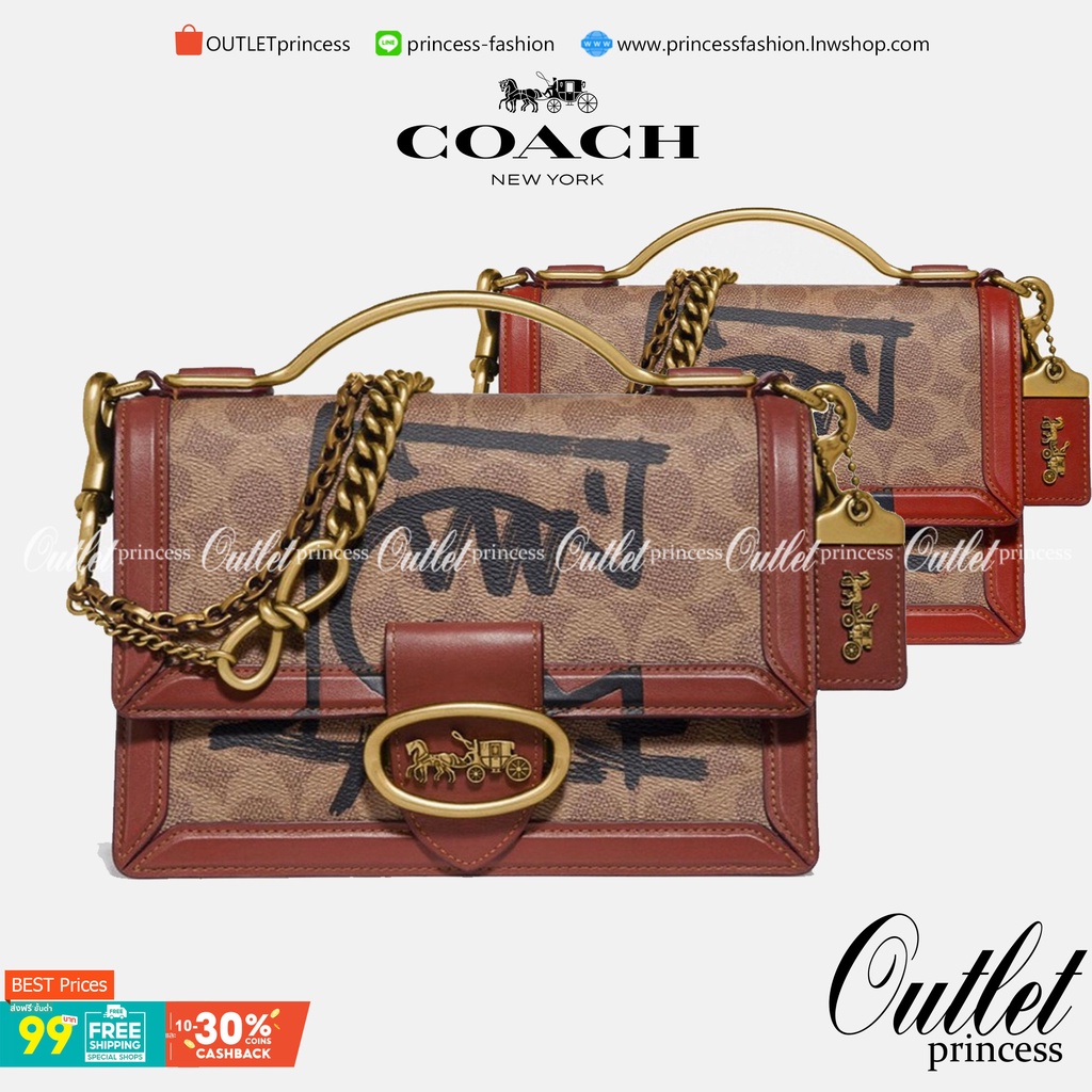 Riley top handle 22 in signature canvas best sale