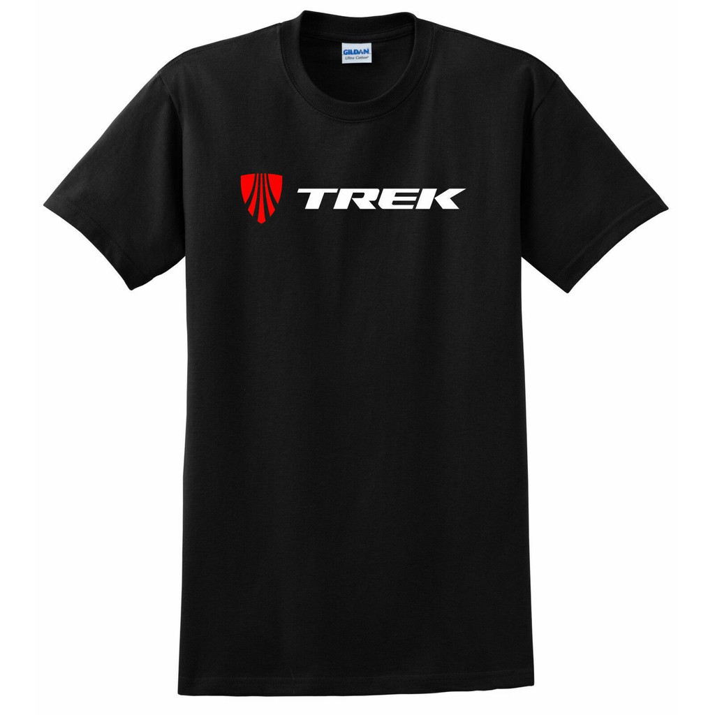 trek-จักรยานเสื้อยืดจักรยานเสือภูเขา-o-คอถนนขี่จักรยานการแข่งขัน-mtb-วันเกิดกีฬาสีดำสามารถปรับแต่งได้