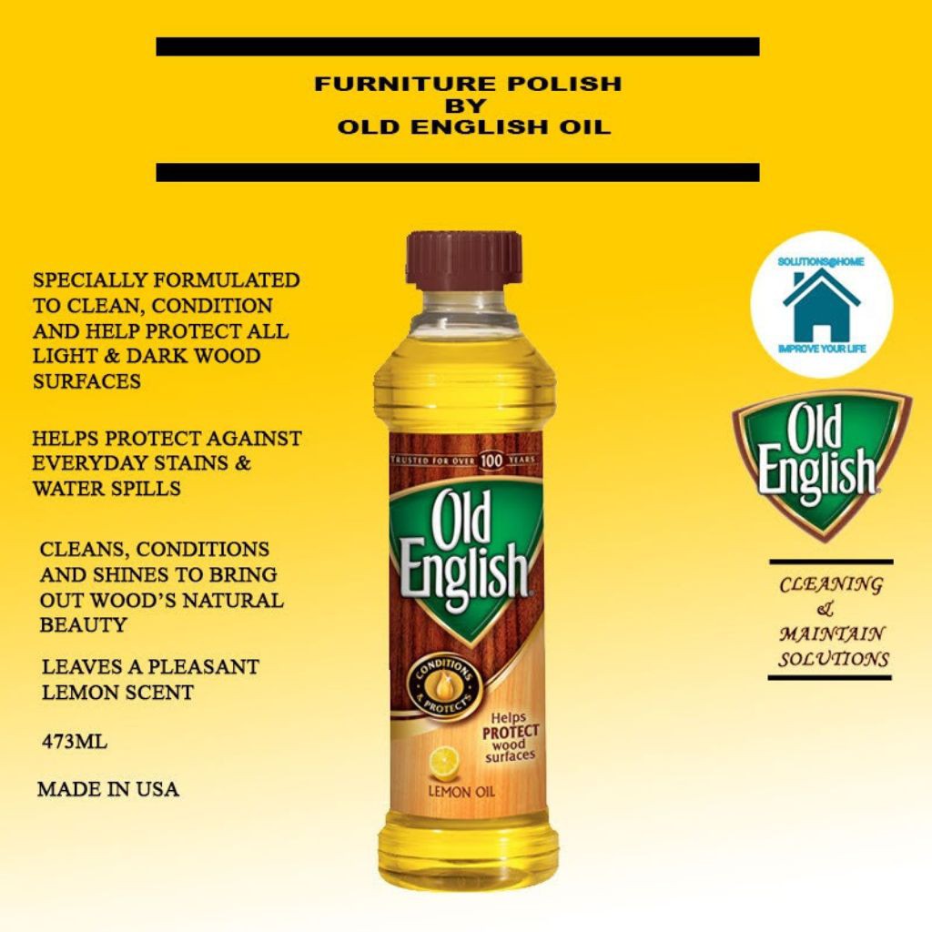 ภาพสินค้าOld English Lemon Oil โอลด์อิงลิช น้ำมันขัดเงาเฟอร์นิเจอร์ 473 มล. จากร้าน jeraputtee.999 บน Shopee ภาพที่ 3