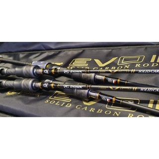 คันเบ็ดตกปลา คันPioneer EVO ll  SOLID CABON ท่อนเดียว 6.6 ฟุต เวท 2-8 lb มีทั้งเบท และสปินนิ่ง