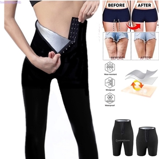 New M/XL Gym Training Women Yoga Shorts Workout Gym Body Shaper Fat Burning Crazy Sweating Sweat Pants กางเกงรีดไขมัน Born Uncommon [ไซส์ M/XL] กางเกงเรียกเหงื่อ