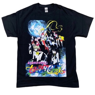 เสื้อยืดผ้าฝ้ายพิมพ์ลายขายดี เสื้อยืดผ้าฝ้ายพิมพ์ลายแฟชั่น BOOTLEG MANIA SAILORMOON CRYSTAL TEE