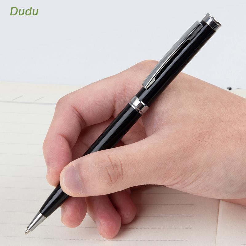 dudu-2x-twist-metal-ball-point-pen-0-5mm-black-barrel-for-school-office-home-business