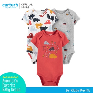 Carters Bodysuit Set 3Pk Red-Cars L8 คาร์เตอร์เสื้อผ้าชุดบอดี้สูทเซทแพ็ค 3 ชิ้น