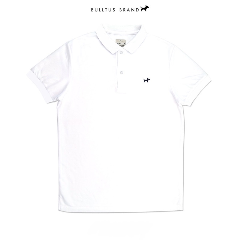 ภาพสินค้าBULLTUS BRAND เสื้อโปโล สีขาวล้วน Super White Classic Collection ( ลดทันที 45.-) มี XXL จากร้าน bulltusshop บน Shopee ภาพที่ 1