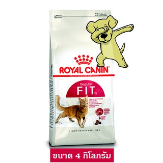 [Cheaper] Royal Canin Fit 4 kg. โรยัลคานิน ฟิต สำหรับแมวโตทุกสายพันธุ์ 4 กิโลกรัม