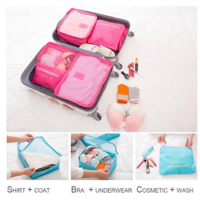 Secret pouch store packing cubes