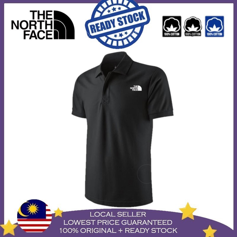 เสื้อยืดโปโล-ผ้าฝ้าย-1oo-ลาย-the-north-face-baju