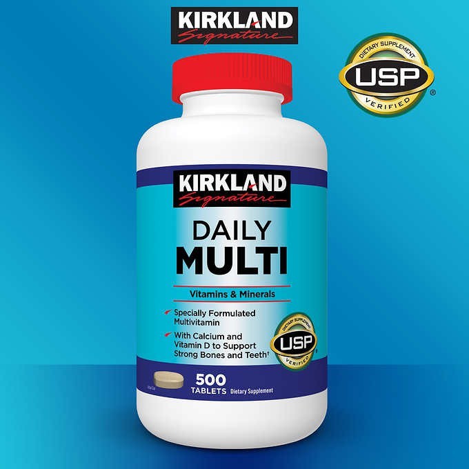 ภาพหน้าปกสินค้าKirkland Signature Daily Multi, 500 Tablets Exp.07/2024 จากร้าน youtheryshop บน Shopee