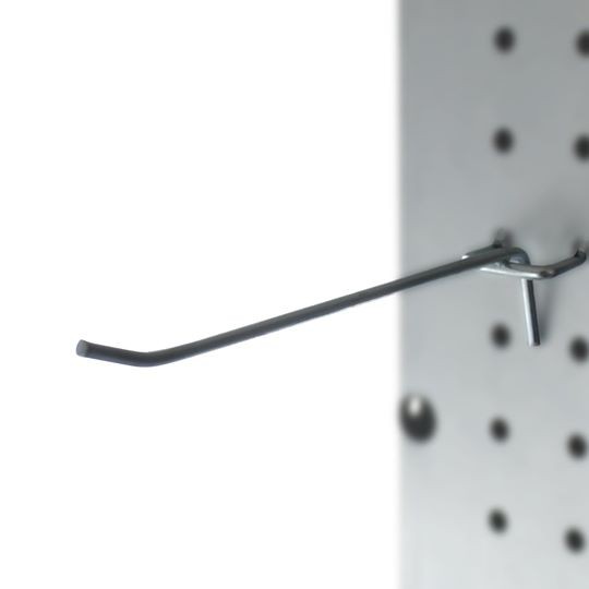200 Pack 11 Inch Mega Flip Scan Metal Peg Hooks With Label Holders – 3/16 To 1/4 Pegboard