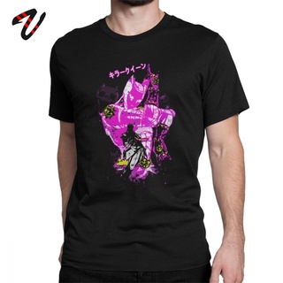 เสื้อยืดผ้าฝ้ายพิมพ์ลายขายดี เสื้อยืด ผ้าฝ้าย พิมพ์ลายอนิเมะ Killer Queen Jjba Jojo Bizarre Adventure Streetwear ของขวัญ