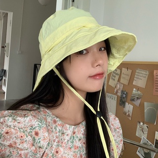 หมวกบักเก็ต กันแดด น้ําหนักเบา ระบายอากาศได้ดี แบบแห้งเร็ว สไตล์ญี่ปุ่น แฟชั่นฤดูร้อน สําหรับผู้หญิง