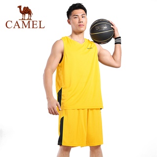 เสื้อกีฬาบาสเก็ตบอลแขนสั้น ลายทีม CAMEL jersey สําหรับผู้ชาย