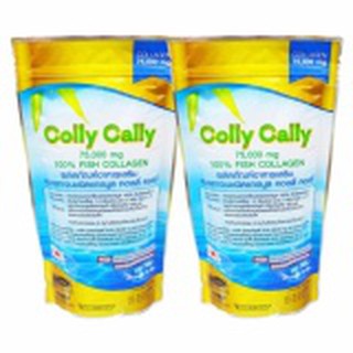 Colly Cally คอลลาเจนแท้ชนิดแกรนูล 75,000 mg. Fish Collagen 100%( 2 ถุง )