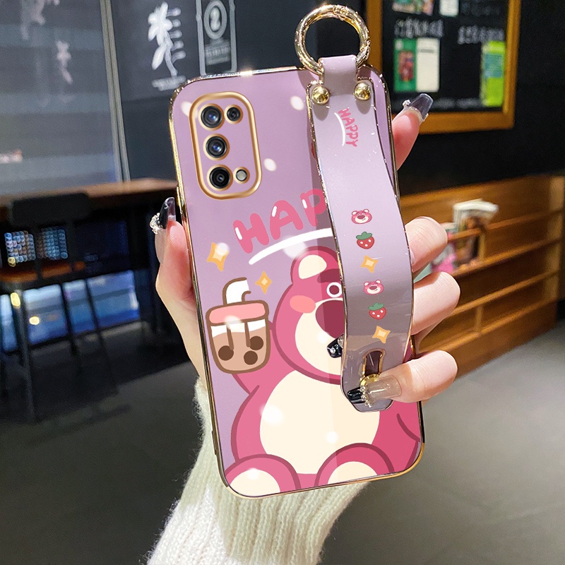 เคสมือถือ-แบบนิ่ม-ลายหมี-พร้อมสายคล้อง-กันกระแทก-สําหรับ-realme-x7-pro-4g-x7-pro-5g