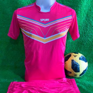 Eaknoochooชุดกีฬาได้ทั้งเสื้อและกางเกงเสื้อกีฬาสีชุดฟุตบอล ลายจะได้ไม่ตรงกับรูปที่ลง#ลายเปลี่ยนใหม่ตลอดM L XL