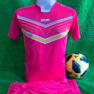 Eaknoochooชุดกีฬาได้ทั้งเสื้อและกางเกงเสื้อกีฬาสีชุดฟุตบอล ลายจะได้ไม่ตรงกับรูปที่ลง#ลายเปลี่ยนใหม่ตลอดM L XL