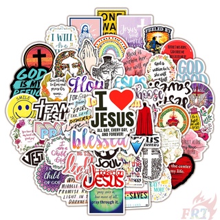 50 ชิ้น / ชุด ☆ สติกเกอร์คําภาษาอังกฤษ Jesus Series 01 Pray Healing ☆ สติกเกอร์ ลายกราฟฟิติ กันน้ํา Diy