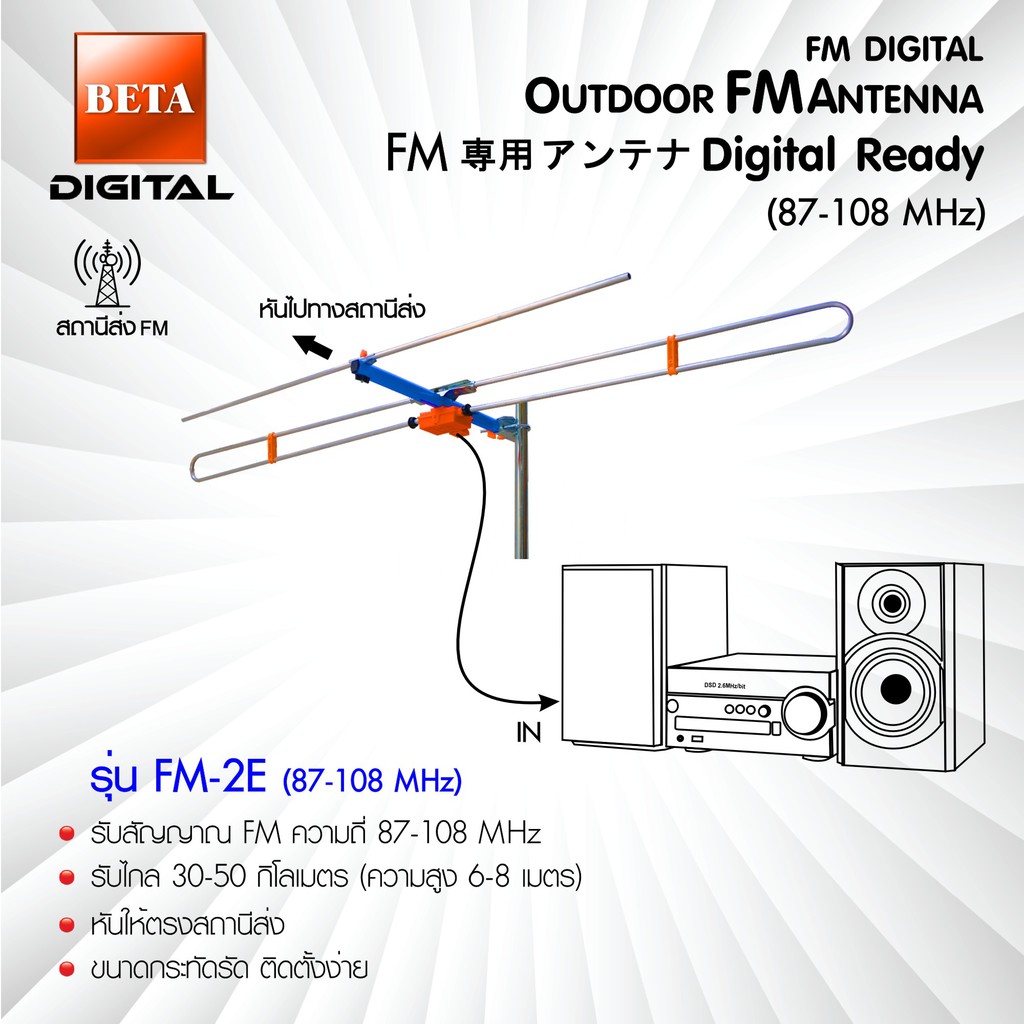 เสาอากาศวิทยุ-fm-ยี่ห้อ-beta-รุ่น-fm-2e