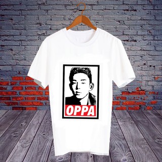 เสื้อยืดสีขาว สั่งทำ เสื้อแฟนคลับ เสื้อ Fanmeeting ศิลปินเกาหลี เสื้อยืด โอปป้า ยูอาอิน Oppa Yoo Ah In - OPA65