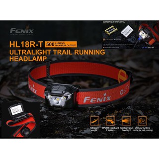 ไฟฉายคาดหัวสำหรับวิ่งTrail   FENIX HL18R-T  2021