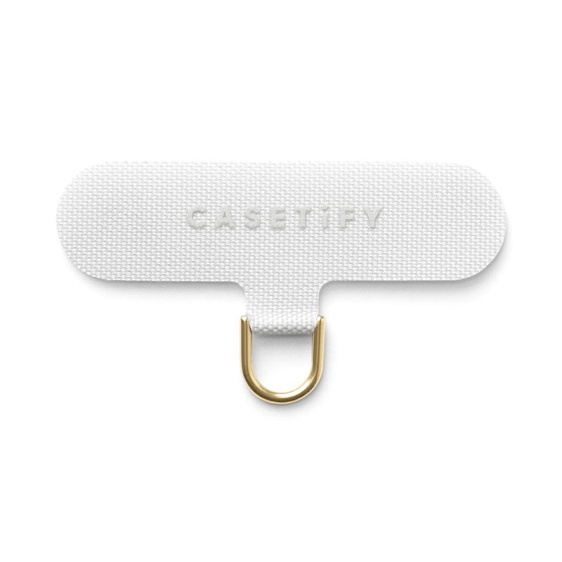 Strap Card with Casetify logo - Light Grey + Gold D-ring | Shopee Thailand