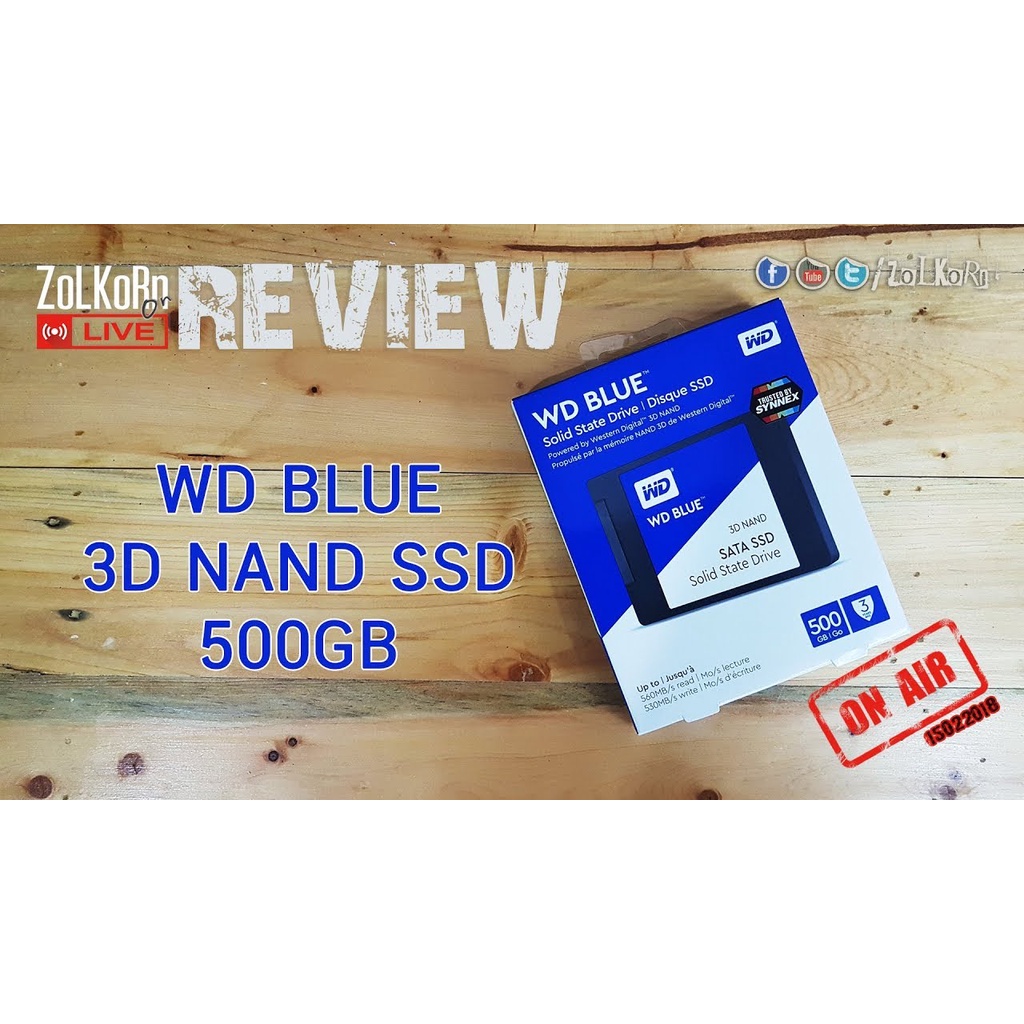 250GB / 500GB / 1TB SSD (เอสเอสดี) WD BLUE SATA SA510 (WDSSD500GB