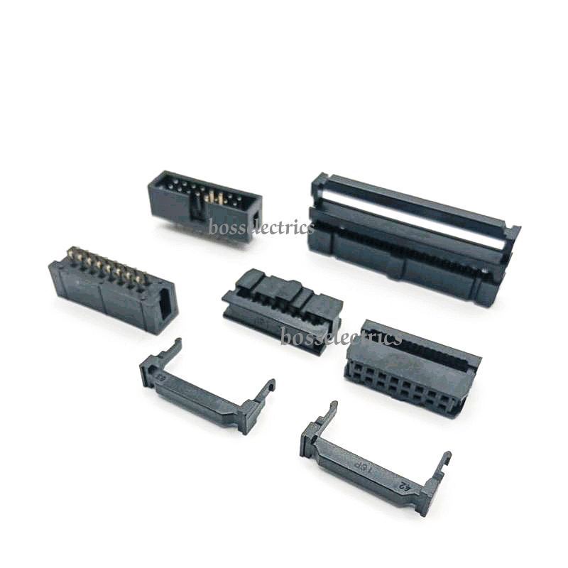ซ็อกเก็ตสายแพ-สายไฟ-ขนาด-2-54mm-มีตัวเมีย-ย้ำสาย-และตัวผู้ลงปริ้น-แพ็ค-10ชิ้น