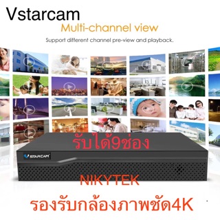 ภาพขนาดย่อของภาพหน้าปกสินค้า-VStarcam Eye4 NVR 9ช่อง รุ่น N8209P-N8209Pรองรับ5K จากร้าน nikyshop1 บน Shopee ภาพที่ 4