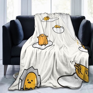 【พร้อมส่ง】ผ้าห่ม ผ้าไมโครฟลีซ ผ้าสักหลาด แบบนุ่มพิเศษ ลาย Sanrio Gudetama สําหรับโซฟา เตียง