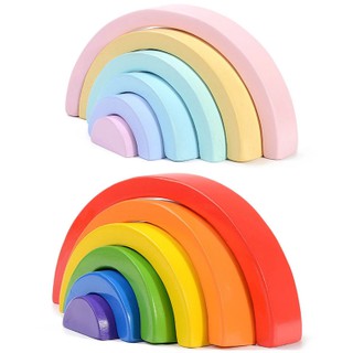 BPNP Wooden Rainbow Stacking Game บล็อคไม้🌈