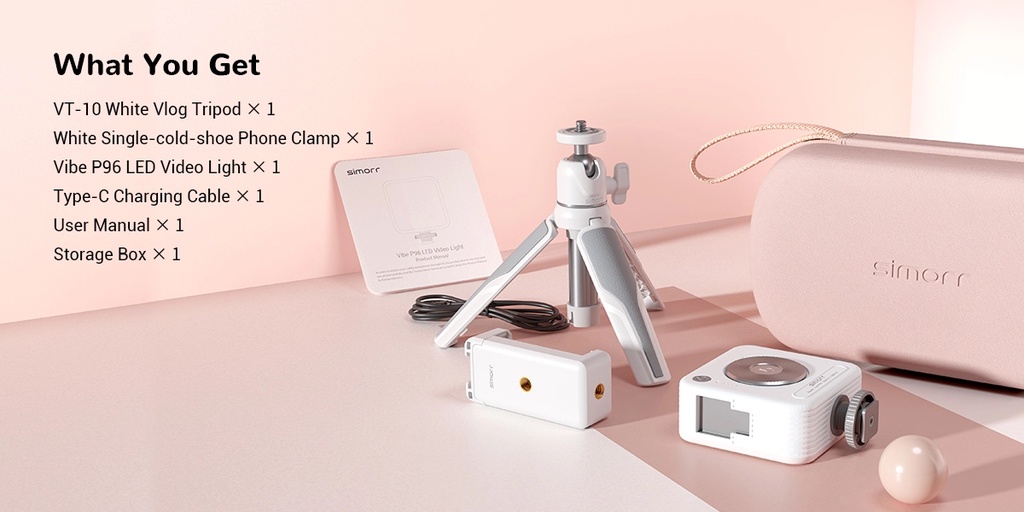 Smallrig simorr Vigor VK-30 Vlog Kit ชุดอุปกรณ์พิเศษ สีขาว 3596 ...