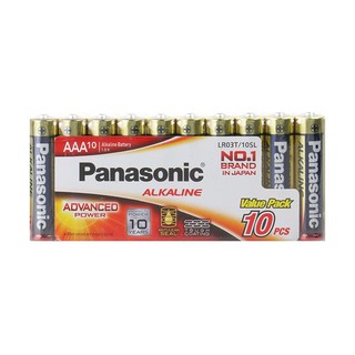 ALKALINE BATTERY PANASONIC LR03T/10SL AAA ถ่านอัลคาไลน์ PANASONIC LR03T/10SL AAA ไฟฉายและอุปกรณ์ ไฟฉายและไฟฉุกเฉิน งานระ