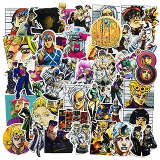 Blossomea1 50PCS/Set Anime JoJos Bizarre Adventure PVC Waterproof Sticker Car sticker