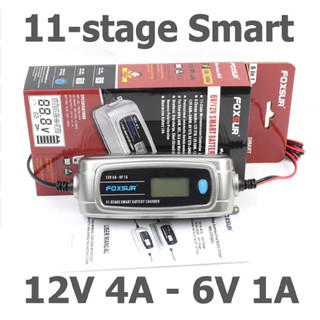 ภาพหน้าปกสินค้าเครื่องชาร์จแบตเตอรี่ 6/12โวล์ท FOXSUR 6V/12V FBC061204 ที่เกี่ยวข้อง