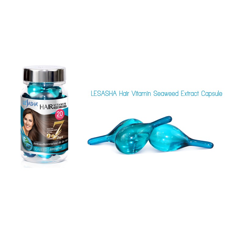 Lesasha Hair Vitamin Serum Capsule 20 เม็ด วิตามินเม็ด เลอซาช่า เซรั่ม
